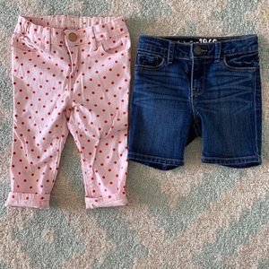 Baby Gap MiniSkinny Capri and Jean bermuda shorts